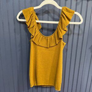 Madewell Ruffle Sweater Tank